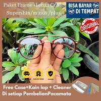 Gambar Kacamata minus model kotak kecil lensa radiasi komputer - Cokelat dari TRIPLESOPTIK undefined 5 Tokopedia