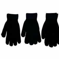 Gambar (GROSIR) 12 Pasang Sarung Tangan Rajut Hitam Polos / Sarung Tangan Motor Pria & Wanita Dewasa dari Kia $tore01 undefined 3 Tokopedia