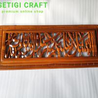 Gambar Hiasan Dinding Kaligrafi Salam Kayu Jati dari setigi craft undefined 2 Tokopedia