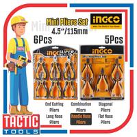 Gambar INGCO Mini Pliers 4.5" Set 6 Pcs / Tang mini 4.5 inch dari TacTic Tools undefined 1 Tokopedia