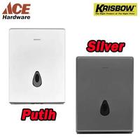 Gambar Krisbow Dispenser Tisu Lipat 35x10.7x2.5cm Tempat Tissue Toilet Ace - Putih dari HARDWARE PRO ID undefined 1 Tokopedia