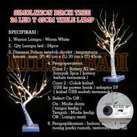 Gambar Dekorasi Lampu Tidur / Meja Ranting Pohon LED / Simulation Birch Tree - BATANG LURUS dari Mitra Abadi LED undefined 3 Tokopedia
