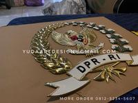 Gambar Logo DPR RI Custom Bahan Kuningan dari Yuda Art Design undefined 3 Tokopedia