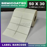 Gambar Kertas Label Stiker Barcode Semicoated Uk 50 x 30 mm Gap Perforasi dari Barcode Store Solutions undefined 3 Tokopedia