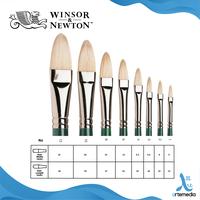 Gambar Winsor & Newton Winton Filbert Hog Bristle Brush Long Handle Kuas Lukis - NO. 1 dari Artemedia_NEW undefined 2 Tokopedia