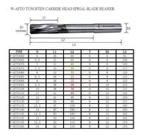 Gambar Reamer 15.5x170 TCT Reamer Carbide Head 15.5mm Rimer Spiral 15 Lemer dari inpertek Technology undefined 2 Tokopedia