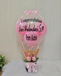 Gambar buket snack/ buket jajan/ buket ballon/ bunga artificial/plastik dari Kemuning Florist Malang undefined 1 Tokopedia