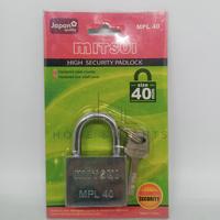 Gambar MItsui Gembok Baja MPL 30, 40, 50 mm - 40 mm dari Home and Lights Store undefined 3 Tokopedia