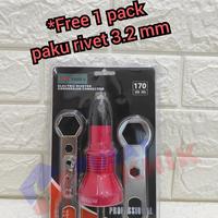 Gambar BEST TOOLS ADAPTER RIVET KE MESIN BOR - ADAPTER GUN RIVET - KONVERTER dari PUSAT TEKNIK TOKO undefined 1 Tokopedia