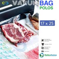 Gambar PLASTIC VACUUM BAG / PLASTIK VAKUM MAKANAN / REFILL VACUM 17x25 dari Citra Packaging undefined 1 Tokopedia