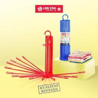 Gambar Gantungan Jemuran Baju Bayi Lion star/ Polding Folding Hanger Plastik - 16 stick dari Bigstore Supplier undefined 1 Tokopedia
