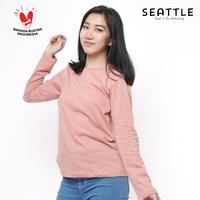 Gambar Kaos Polos Lengan Panjang Long Sleeve Premium Soft Cotton Dusty Pink - Dusty Pink, S dari Seattle undefined 3 Tokopedia