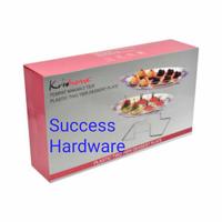 Gambar KRISHOME TEMPAT SAJI KUE 2 TINGKAT 45X43CM PLASTIC 2 TIER DESSERT PLAT dari Success Hardware undefined 2 Tokopedia