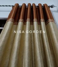 Gambar Gorden Blackout Import Tirai Jendela Minimalis Motif Atas Bawah Coklat - Lebar 140cm dari mekargorden891 undefined 5 Tokopedia