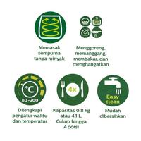 Gambar Philips Air fryer HD 9200 garansi 2 thn hd9200 hd-9200 airfryer - HD9255 dari SOLUSI ELEKTRONIK BANDUNG undefined 3 Tokopedia
