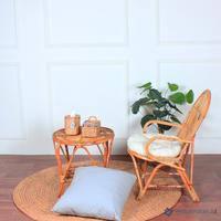 Gambar Kursi Teras Santai Rotan Alami Minimalis Penky | Taman Tamu Asli dari Mebel Rotan ID undefined 3 Tokopedia