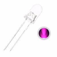 Gambar LED 5 mm PINK Body Clear Bening 5mm P-PINK Sorot fokus dari King LED Surabaya undefined 3 Tokopedia
