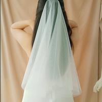 Gambar wedding veil with pearl waist length kerudung pengantin ada sirkam - broken white, sirkam dari CIEL BRIDE undefined 4 Tokopedia