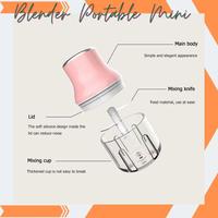Gambar Blender Portable Mini Elektrik 250 ml, Blender Mini, Food Chopper Mini - Putih dari Anrose Home undefined 4 Tokopedia