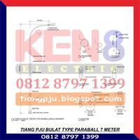 Gambar Tiang Lampu PJU Bulat 7 Meter Paraball Single Hot Dip Galvanized dari KEN8-Electric undefined 1 Tokopedia