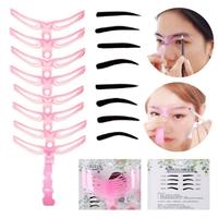 Gambar CETAKAN ALIS 8 IN 1 EYEBROW TEMPLATE 1 SET ISI 8 dari KemanggisanStore undefined 2 Tokopedia