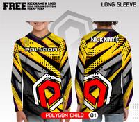 Gambar Jersey sepeda polygon a baju anak kaos bike lengan panjang - Kuning, 0 dari ListonsCloth undefined 1 Tokopedia