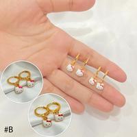 Gambar Anting Anak Cat Lapis Emas Aksesoris Perhiasan - #C, Pink dari Noin Accessories Offcial Store undefined 3 Tokopedia