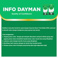 Gambar DayMan Razor Twin Blade (With Lubricant/Pelicin) isi 1 pcs dari Klinsen Dayman undefined 5 Tokopedia
