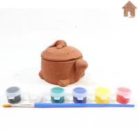 Gambar DIY - Mewarnai Tanah Liat / Cepuk Kura + Cat 6warna + 1 Kuas - + cat 6warna dari Toko Pernik Rumah undefined 1 Tokopedia