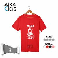 Gambar Kaos Distro T-shirt Unisex Mama Terbaik Bulan April - Hitam, M dari IB STAR undefined 3 Tokopedia