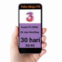 Gambar Kuota/Internet TRI 20 GB 24 Jam NonStop dari Toko maju FR undefined 1 Tokopedia