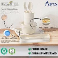 Gambar Mangkok Alat Makan Jerami Set Familia 10 pcs Asta Homeware - Beige, 1 kg dari Asta Homeware undefined 4 Tokopedia