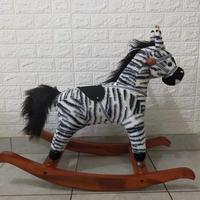 Gambar Rocking kuda zebra jungkat jungkit kuda kudaan dari Mabiz Toys undefined 3 Tokopedia