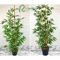 Gambar Pohon Hias Daun Bambu Hijau Kuning Latex Artificial Pot Hitam Plastik - Kuning dari Rickartificial undefined 1 Tokopedia