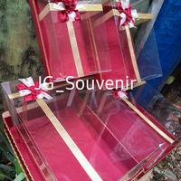 Gambar Kotak hantaran seserahan mika tinggi isi 4 kotak warna marun dari JG Souvenir undefined 4 Tokopedia