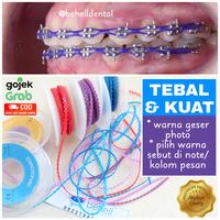 Gambar Karet Power Chain - untuk behel / bracket gigi - 10cm (cukup utk atas dari BEHELL DENTAL undefined 1 Tokopedia