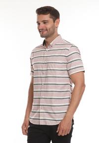 Gambar MANZONE Kemeja Lengan Pendek Slim Fit Linos-Beige - S dari Manzone Store undefined 2 Tokopedia