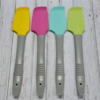Gambar silicone spatula ujung lengkung gagang plastik 24cm/ cream spatula - light tosca dari etc shopline undefined 3 Tokopedia