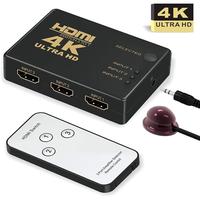 Gambar Hdmi switch 3 port 4k Ultra HD with remote - switcher hdtv 3 in 1 out dari sr4e undefined 1 Tokopedia