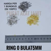 Gambar RING BULAT O KECIL UNTUK DIY AKSESORIS GANTUNGAN KUNCI 5MM ISI 100 PC - EMAS dari Pusat Alat Jahit & Kerajinan Tangan undefined 1 Tokopedia