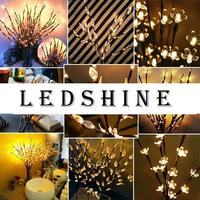 Gambar Dekorasi Vas Bunga / Lampu Pohon LED / Simulation Light Tree LED - Bun - BUNGA LED dari Ledshine undefined 2 Tokopedia