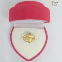 Gambar Cincin anak perempuan karakter silver berlapis Emas Premium FREE BOX dari PalapaSilver undefined 4 Tokopedia