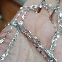 Gambar Kalung rantai kecil tipis emas putih 1 gram 1gr 1gram emas asli 375 dari NonaKeriting undefined 1 Tokopedia