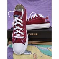 Gambar Sepatu Pria Wanita Convrse All Star Motif Bendera Inggris Maroon Low - Merah, 36 dari LexStore OFFICIAL undefined 2 Tokopedia
