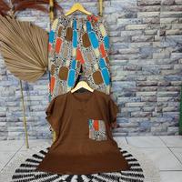 Gambar Setelan Piyama Rayon PREMIUM/Baju Tidur Tangan Pendek corak garis dari FikStore undefined 5 Tokopedia