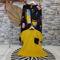 Gambar Setelan Piyama Rayon PREMIUM/Baju Tidur Tangan Pendek corak garis dari FikStore undefined 1 Tokopedia