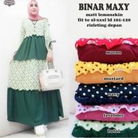 Gambar BINAR MAXY LD 120/ GAMIS TRENDI/ DRESS MUSLIM/ GAMIS TERMURAH - MAROON, All Size dari Grosir Busana Trendi undefined 1 Tokopedia