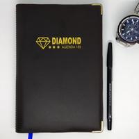 Gambar Buku Agenda Kulit DIAMOND 188 Coklat dari AKIO Stationery undefined 1 Tokopedia