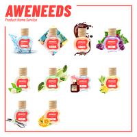 Gambar AWENEEDS Parfum Mobil Gantung Mewah Pengharum Ruangan Toilet Kamar Mandi AWN02 Premium Original 100% Botol Kaca 10ml - Vanilla dari aweneeds undefined 5 Tokopedia
