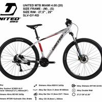 Gambar sepeda gunung 27,5/29 UNITED MIAMI 4.00 HYDROLID SHIMANO 3x9 speed ORI dari sepedamania7 undefined 2 Tokopedia